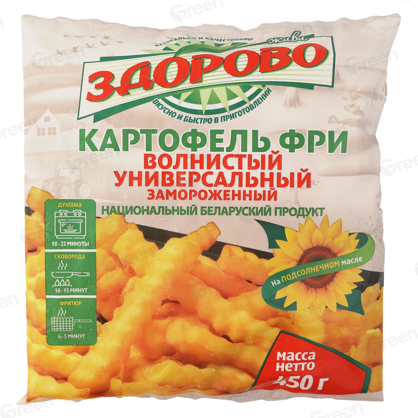 Купить Картофель фри волнистый универс. Живи здорово 450г